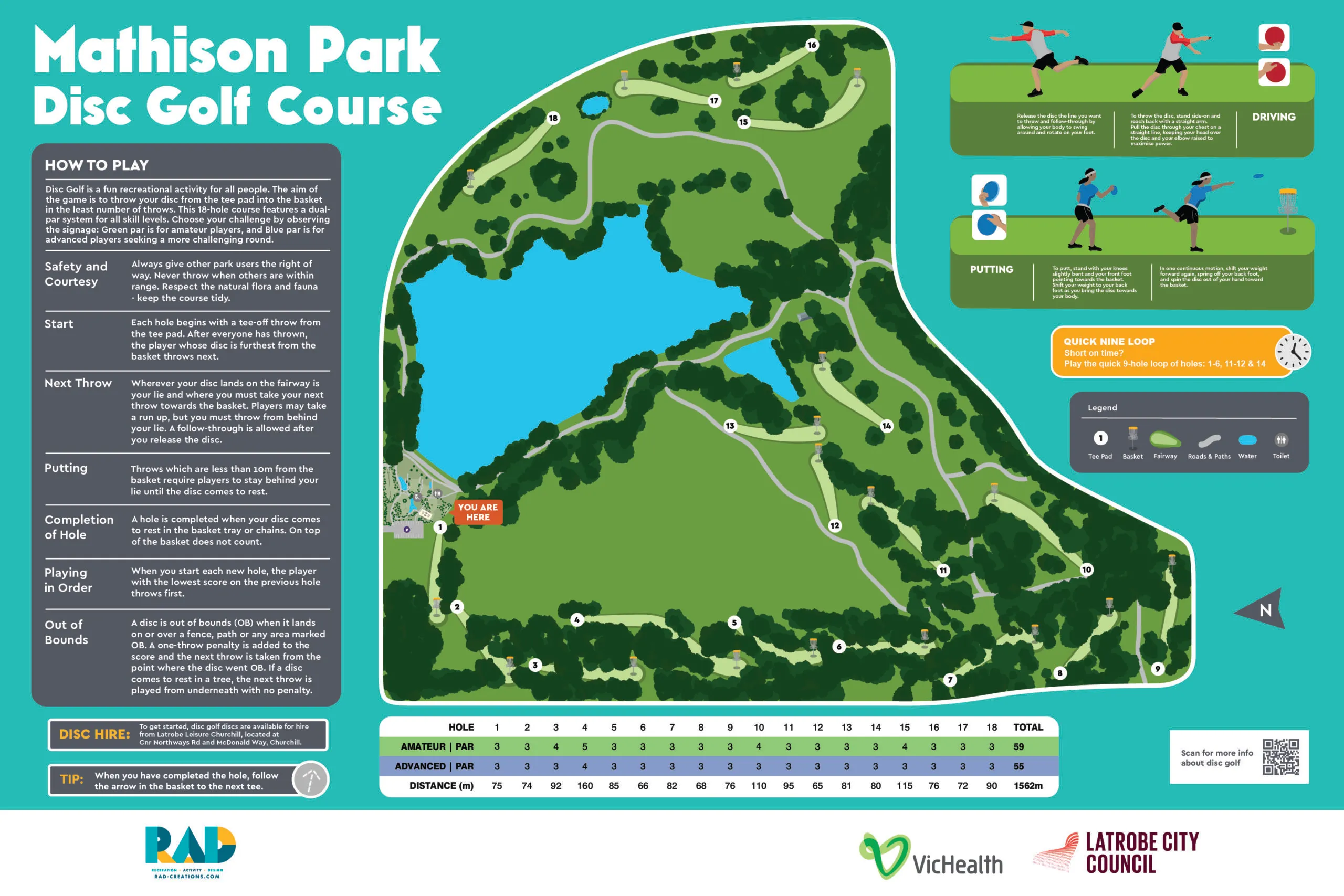 Mathison Park course layout