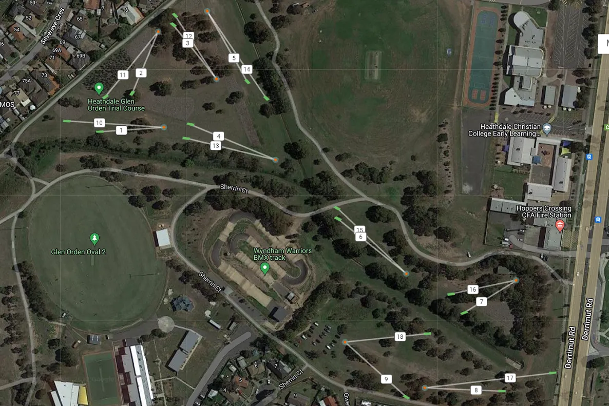 Heathdale Glen Orden course layout