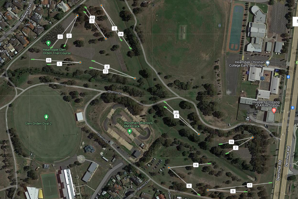 Heathdale Glen Orden Reserve course map