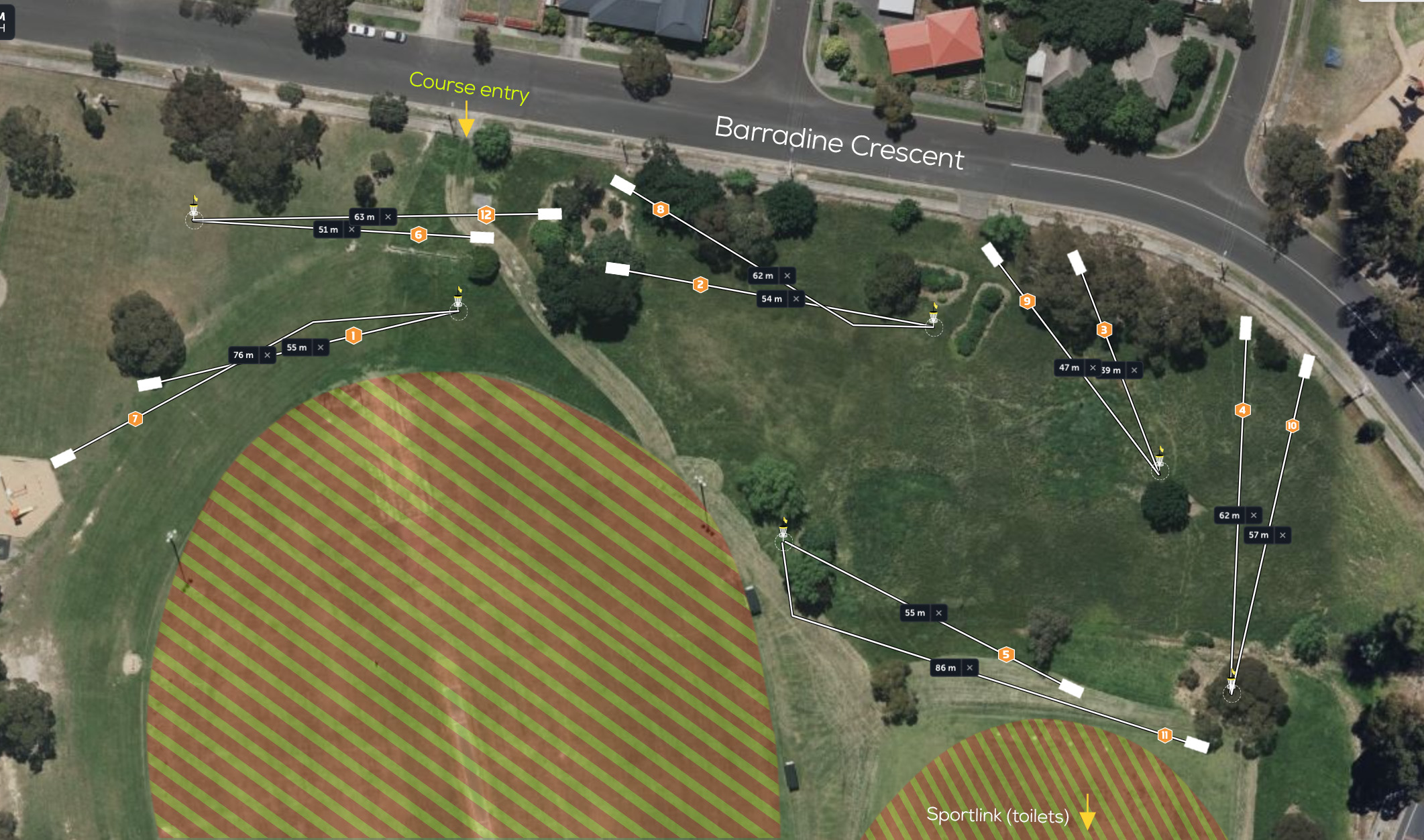 Livingstone Primary School course map